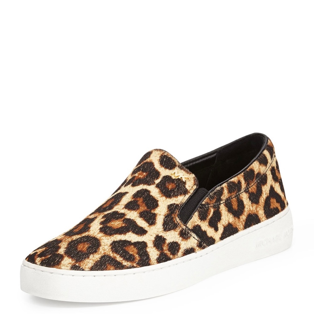 MK Leopard Calf Hair Slip On Sneaker